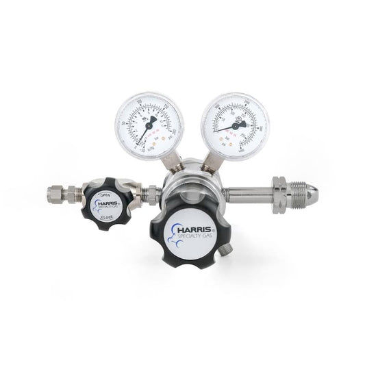 0 PSI to 125 PSI 2-Stage CGA 590 Chrome-Plated, 1/4 in. Compression Fitting, Compressed Air Specialty Gas Lab Regulator